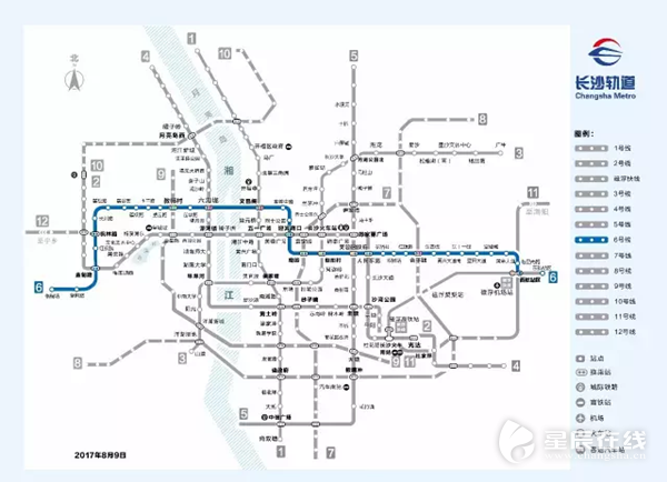 (长沙地铁6号线线路图.