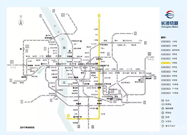 长沙地铁五号线线路图图片